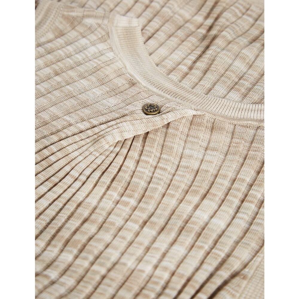 TED BAKER tan stretch Rayon Ribbed Tank sleeveless beige Kcate blouse top - Picture 4 of 13